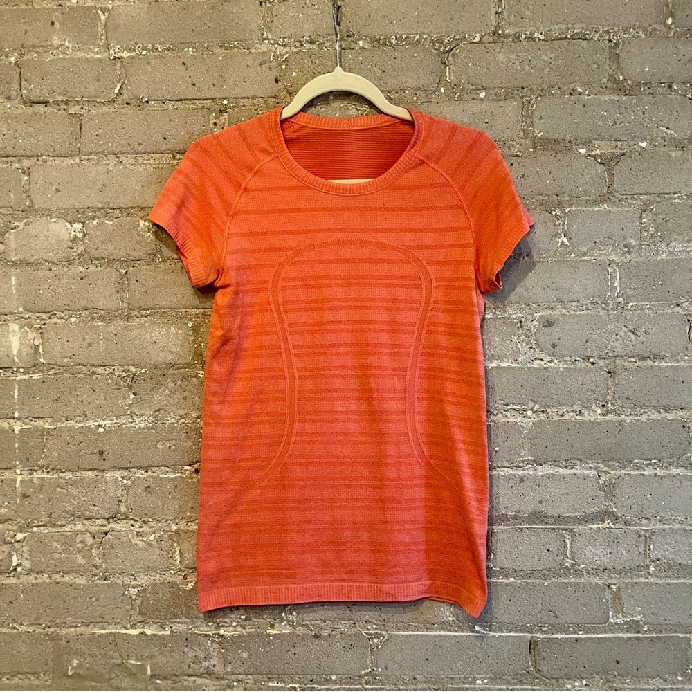 Lululemon Coral Swiftly  Short Sleeve Tee - Size 8